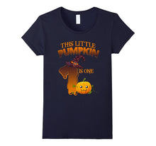 1 Year Old 1st Birthday Tshirt - Halloween Little Pumpkin