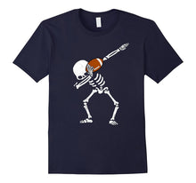 Halloween Dabbing Skeleton FOOTBALL T-Shirt Dab Soccer Ball