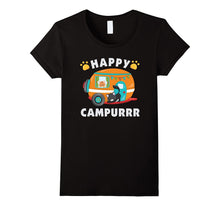 Happy Campurrr T-Shirt Funny Camping With Cats Camper