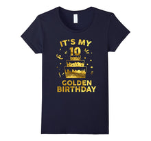 10th Birthday Shirt It's My 10th Golden Birthday Vintage