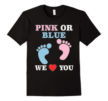 Pink or Blue We Love You Heart Baby Shower Gender Reveal