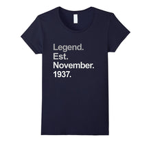 Legend Est November 1937 Shirt - 80th Birthday Gifts TShirt