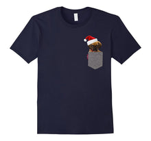 Funny Puggle in a Pocket Cute Beagle Pug Christmas Tshirt