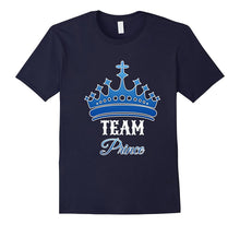 Team Prince Boys Blue Tee T Shirt for Gender Reveal Party