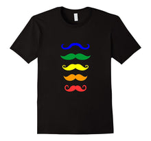 Rainbow Moustache Variety Shirt for November Stache Fans