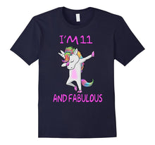 11 and Fabulous Sweet Eleventh Birthday Unicorn Dab T Shirt