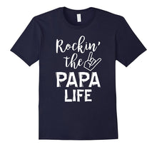 Mens Men's Rockin the Papa Life T-Shirt Best Gift Grandfather Day