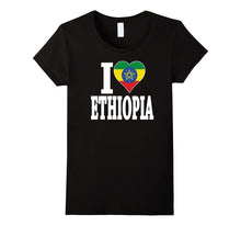 Ethiopian Flag T-Shirt I Love Ethiopia Flag Africa T-Shirt