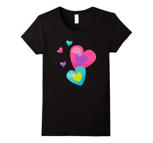 Cute Trendy & Modern Glitter Rainbow Hearts T-Shirt & Gift