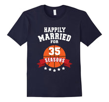 35th Wedding Anniversary T-Shirt Basketball Couple Gift Tee