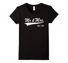 10th Wedding Anniversary Gift Mr and Mrs Since 2007 Tshirt