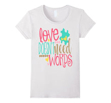 Autism Puzzle Shirt Love Doesn't Need Words Nonverbal Kids