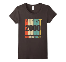 Retro August 2000 T-Shirt 17 Yrs Old Bday 17th Birthday Tee
