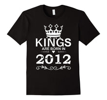 Kings Are Born in 2012 T-Shirt 5th Birthday Gift Boy Vintage