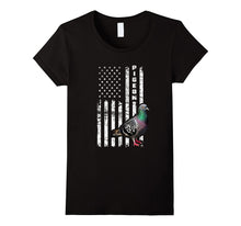 America Flag Pigeon USA Dove Bird Wings Columbidae T-Shirt