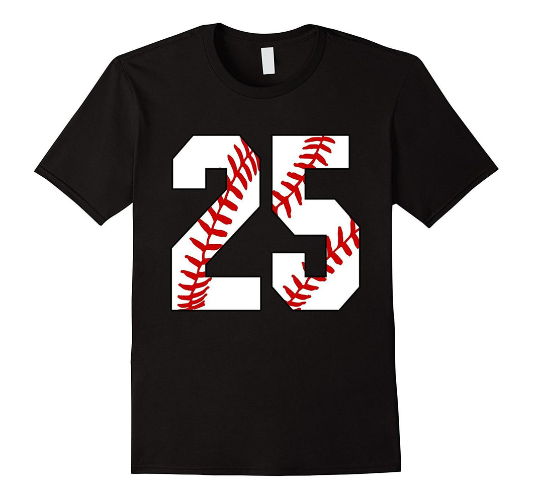 #25 Baseball Lover Twenty-Five Player Baseball Mom T-Shirt