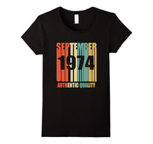 Retro Sept 1974 T-Shirt 43 Yrs Old Bday 43rd Birthday Tee