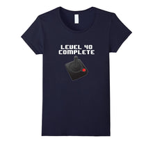 Level 40 Complete Retro Video Games 40th Birthday Fun TShirt