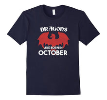 Big Boys Dragon Birthday Shirt - Dragons Are Born in October
