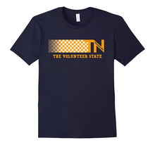 Tennessee State Shirt TN White Orange Checkerboard Tee