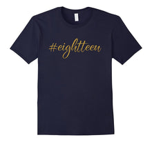 18th Birthday TShirt Gift Milestone Eighteen