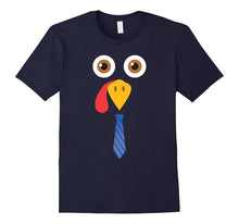 Thanksgiving Turkey Face Neck Tie Funny T-Shirt Boys Gobble