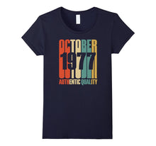Retro October 1977 T-Shirt 40 Yrs Old Bday 40th Birthday Tee