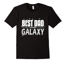 Best Dad in Galaxy Shirt Father's Day Tees Space