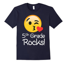 5 Th Grade Rocks Emoji tShirt Funny Fifth Graders & Teachers