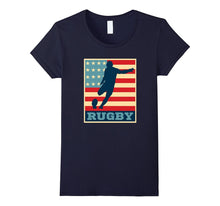 American Flag Rugby Shirt Vintage and Retro Rugby Tee