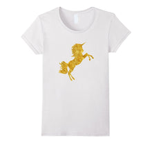 Kids Gold Bling Unicorn Gift T-Shirt - Girls Shirt