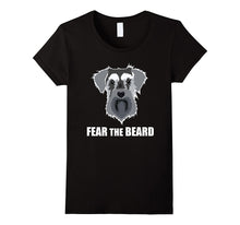 Dog Meme Fear the Beard Mini Schnauzer Dog T Shirt