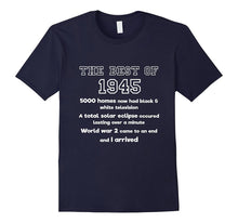 1945 72nd Birthday T Shirt Gift for 72 Year Old Men / Women