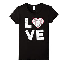 Baseball Softball Love Heart T Shirt for Mom, Dad or Team