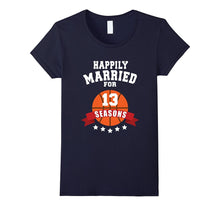 13th Wedding Anniversary T-Shirt Basketball Couple Gift Tee