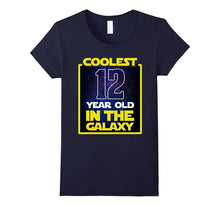 Coolest 12 Years Old in the Galaxy Funny 12nd Birthday Shirt