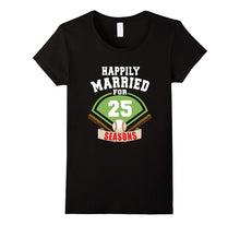 25th Wedding Anniversary T-Shirt Baseball Couple Gift Shirt