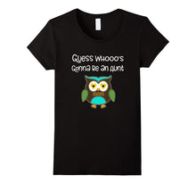 Aunt Pregnancy Announcement T-Shirt Cute Owl Novelty