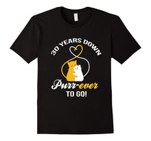 30th Wedding Anniversary T-Shirt Purr-Ever Cat Gift