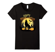 Happy Howl-Ween Awesome Wolf Lover Pumpkin T-Shirt