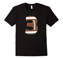 3rd Birthday 3-Years Old Kids T-Shirt All Numbers Football