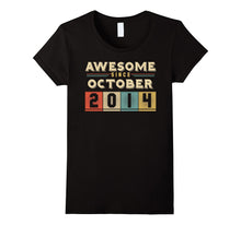 Retro Awesome Since October 2014 3rd Birthday Gifts 3 Born