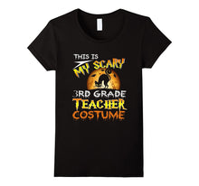 My Scary 3rd Grade Teacher Costume Shirt Cat Moon Halloween