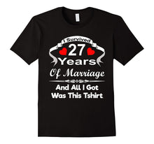 27th 27 Year Wedding Anniversary Shirt Marriage Husband Wife