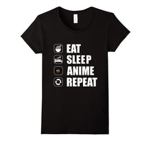 Funny Manga Shirt - Eat Sleep Anime Repeat T-Shirt