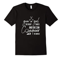 Give a Girl the Right Shoes Girls and Women Golf T Shirt