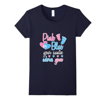 Pink Blue Your Auntie Loves Adores You T Shirt Gender Reveal