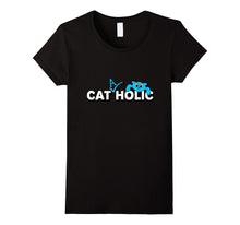 Cool Cat-A-Holic Catholic Cat Fan Cat Lover Funny T-Shirt