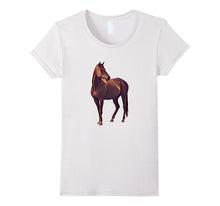 Brown Horse Novelty T Shirt Cool Tee Shirt for Horses Lovers