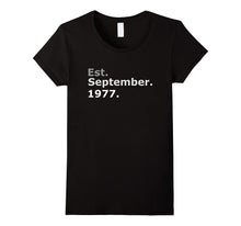 Est September 1977 Shirt Funny 40rd Birthday Gifts TShirt